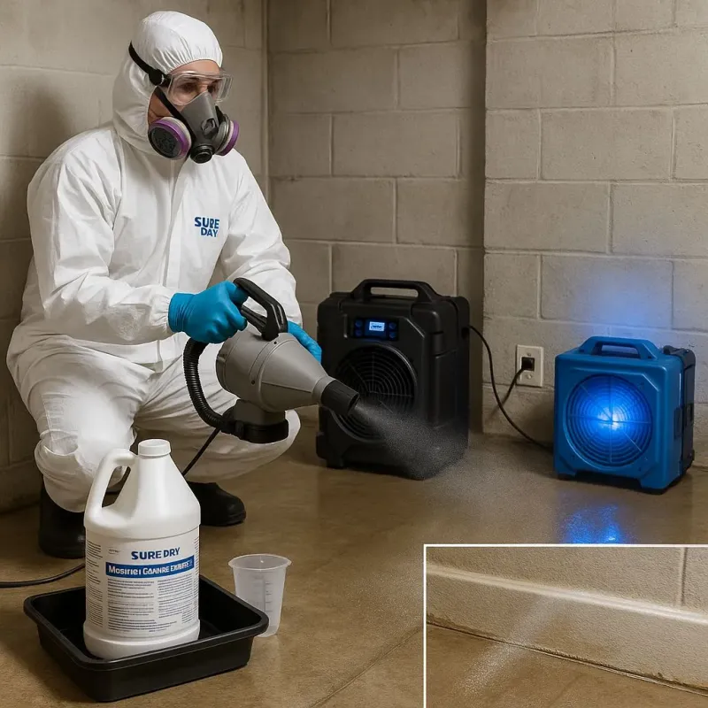 Sanitization and Odor Removal process in Mansfield Center, MA